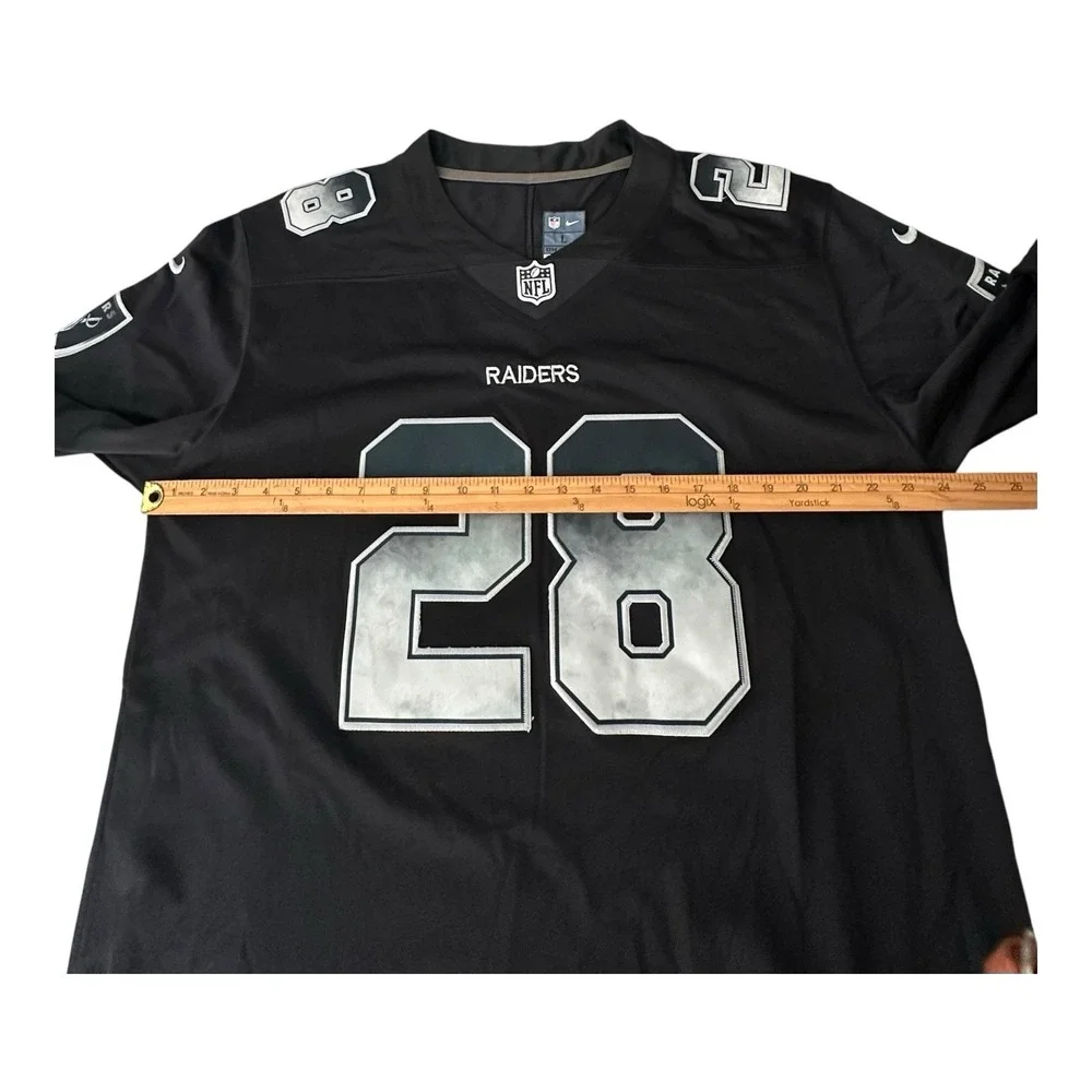 Raiders 2020 Nike On Field 28 Josh Jacobs Football Jersey Inaugural Season Patch